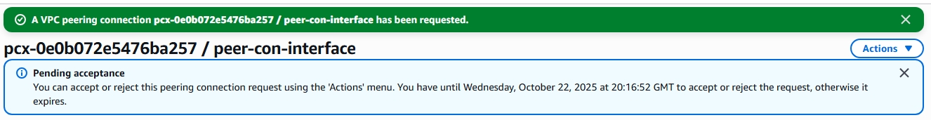 accept peering request
