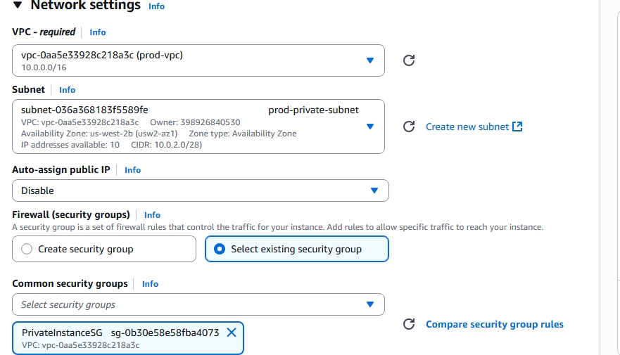 EC2 Network Settings